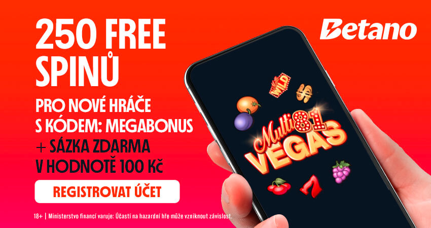 Registrujte se s promo kódem MEGABONUS u Betana